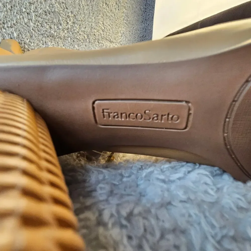 NEW Franco Sarto Women's Cindy Tall Wide Calf High‎ Shaft Boots 8.5 Camel Tan